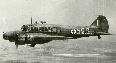 Avro-652 Anson de l'escadrille 52S au-dessus du Maroc. (Coll. Gaubert)