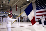 Prise de commandement français à la NAS Oceana. (©Marine Nationale)