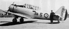 NA-57P2 N°105 vu à Hyères peu aprés l'armistice de juin 1940. (Coll. L. Morareau)