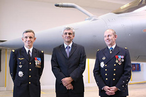 Cérémonie de création de l’ETR a eu lieu, le 6 octobre 2010, en présence du ministre de la Défense Hervé Morin, ainsi que des chefs d’état-major de la marine, l’amiral Forissier et de l’armée de l’air, le général Paloméros. (©Marine Nationale)