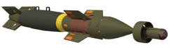 Bombe guidée laser Raytheon GBU-12 Paveway II de 500 livres. (©MilViz)