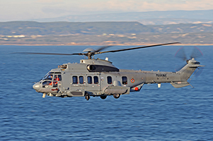 Premier EC225 SECMAR livré (nº 2752) en vol d'essais. (©Eurocopter)