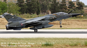 Mirage F1CR (620/112-CT) à Malte. (©Brendon Attard)