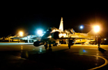 Départ de nuit d'un Mirage 2000N ou D depuis la Sude. (©Ministère de la Défense)