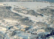 Vue générale de Lanvéoc sous la neige. (©DR)