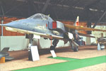 Prototype Jaguar M05 vu au Musée des Traditions de l'Aéronautique navale de Rochefort avant la tempête de 1999. (©Association Aeroscope)