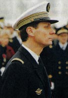 Le CV Richard Wilmot-Roussel, premier commandant du Charles de Gaulle. (©Marine Nationale)