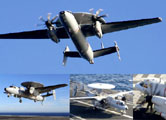 Divers cliché de la Campagne d'essais des nouvelles pales de l'E-2C Hawkeye. (©Marine Nationale)