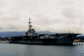 Le Clemenceau vu en avril 2000 au cimetière marin de Toulon. (©French Fleet Air Arm)